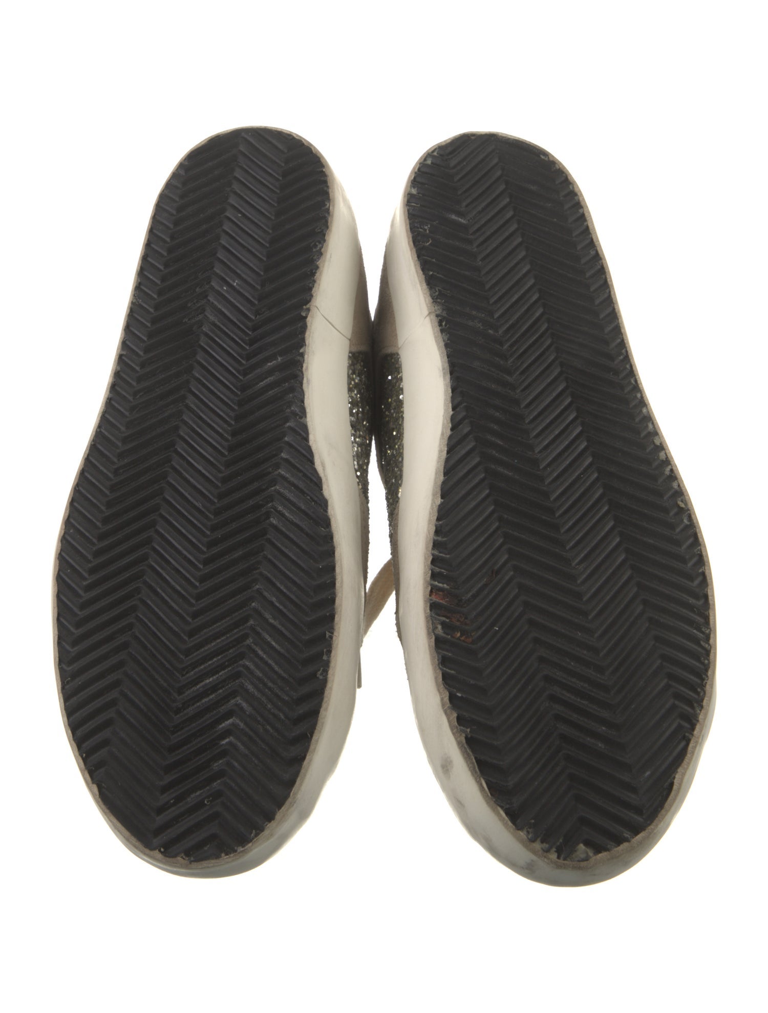 Golden Goose Suede Colorblock Pattern Sneakers